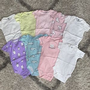18 Month Girls Short Sleeve Onesie Bundle